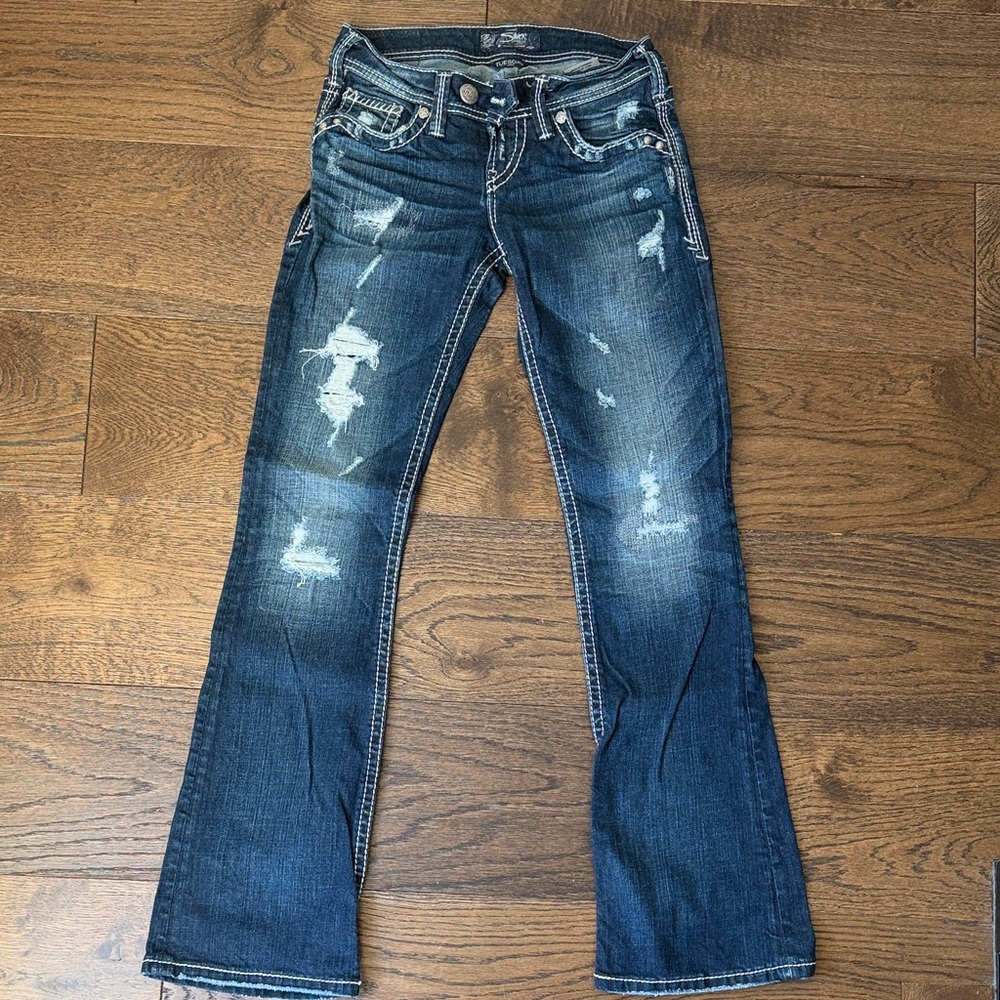 Silver Jeans Dark Blue Boot Cut Women Jeans